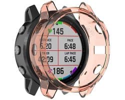 Stravo Soft Case Sport Hoesje voor Garmin Fenix 6S / 6S Pro / 6S Sapphire / 6S Solar – TPU Materiaal Bescherming – TPU Case Protectie en Beschermhoes voor Garmin Smartwatches (Oranje)
