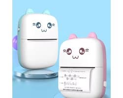 Mini Draagbare Pocket Printer – Draadloze Smart Inkless Printer, Thermisch Fotolabel Printing 57mm Papier, Voor Foto’s, Etiketten en Kaarten