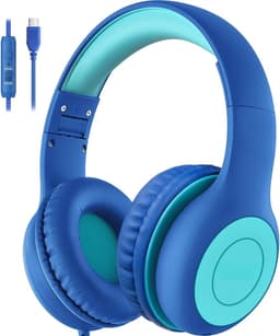 Koptelefoon kinderen met draad - Kinderkoptelefoon - Bedrade hoofdtelefoon - Veilig volume - School - Tablet - Laptop - Reizen - Muziek luisteren — thumbnail 1
