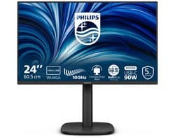 Philips 3000 series 24B2U3301D/00 computer monitor 61,2 cm (24.1") 1920 x 1200 Pixels WUXGA LCD Zwart