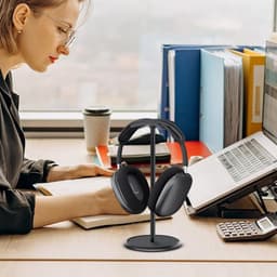 QTTVBTNA - Koptelefoonstandaard – Elegant Headset Display met Stevige Basis voor Bureau & Gaming Setup – Universele Hoofdtelefoonhouder voor PC, Laptop, Kantoor en Slaapkamer — thumbnail 5