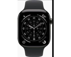Apple Watch 11 - Wifi + 5G - 42mm - Slate Titanium Case with Black Sport Band - S/M