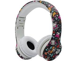 Koptelefoon kinderen met draad en microfoon Zwart - Geschikt voor jou kind met kabel max 85 db - Koptelefoons in meerdere kleuren verkrijgbaar - Hoofdtelefoon met verstelbare beugel