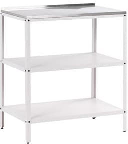 BELIANI VILAMA - Buitenkeuken eiland - Wit - 80x50x92 cm - Staal — thumbnail 1