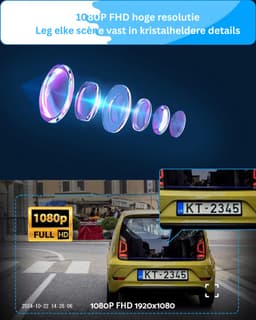 DailySupplies® Dashcam voor Auto - Dual - Camerabewaking - Full HD - Zwart — thumbnail 4