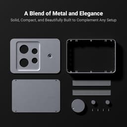 Fosi Audio GR70 – Buizen Hoofdtelefoonversterker & Voorversterker – HiFi Buizenversterker – 16–300Ω – Instelbare Bas & Treble – Compact Aluminium Ontwerp — thumbnail 3