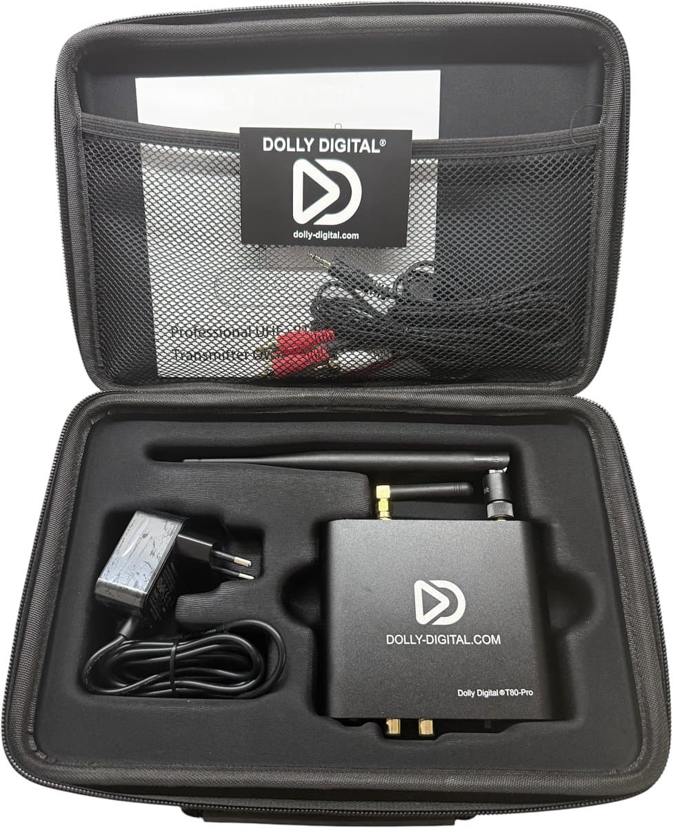 T80Pro Bluetooth | Professionele HiFi Zender Dolly Digital® draadloze koptelefoons voor groepen | Silent Disco | Dolly Digital® | 3 Kanalen — afbeelding 1