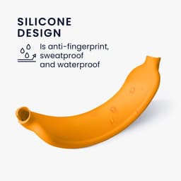 kwmobile band voor koptelefoon - geschikt voor AppleAirPods Max / AirPods Max 2 - Hoofdband cover van zacht siliconen materiaal - In oranje — thumbnail 5