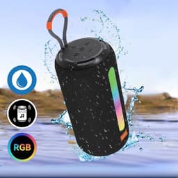 Zenwire Vibe BS-09 - Mini draagbare luidspreker - Bluetooth 5.3 - 26 W - FM-radio - Microfoon - Spatwaterbestendig IPX4 – TWS - USB-C - Micro SD-kaartlezer - RGB - achtergrondverlichting - Ingebouwde batterij 2500 mAh — thumbnail 4