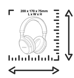 EISEN EZ-007 Draadloze Koptelefoon met ANC - Shocking Bass - Bluetooth Headphone - Zwart — thumbnail 4