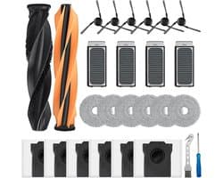 26 stuks accessoires gescht voor Dreame X50 Ultra Complete / L50 Pro Ultra robotstofzuiger, reserveonderdelen, accessoireset, hoofdborstel, stofzak, zijborstels, wisserdoeken, HEPA-filter, X50