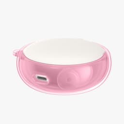kwmobile Earphones Case for Anker Soundcore Sleep A20 Case - Clear TPU Silicone Earbuds Cover - Pink / Transparent — thumbnail 4