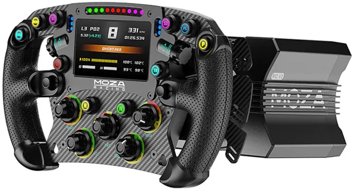 Moza Racing R12 V2 + FSR2 Formule Stuurwiel Bundle – 12 Nm Direct Drive + 280 mm Touchscreen - PC — afbeelding 1