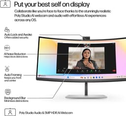 HP Series 7 Pro Serie 7 Pro 34 inch WQHD Conferencing Monitor - 734pm — thumbnail 4