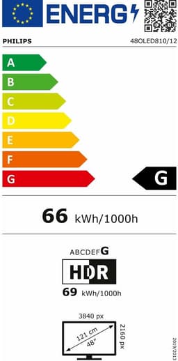 Smart TV Philips 48OLED820/12 48" 4K Ultra HD ULED HDR Ultra HD 4K Wifi Ambilight DVB-T2 Google Assistant OLED DVB-S2 AMD FreeSync NVIDIA G-SYNC — thumbnail 4