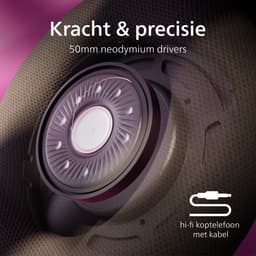 PHILIPS CENTURY RANGE - The Freddie - SHP9500CY/00 HiFi stereo hoofdtelefoon - over ear - 50mm neodymium drivers - 3 meter kabel - open klankkast - duurzame stalen lichtgewicht hoofdband - Bruin/Zwart — thumbnail 6