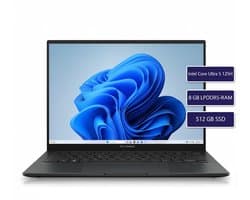 Asus Zenbook Q415MA-U5512 | Intel Core Ultra 5 125H | 8GB | 512GB SSD | 14" OLED WUXGA (1920x1200) Touchscreen | Verlicht toetsenbord | Windows 11 Home | QWERTY