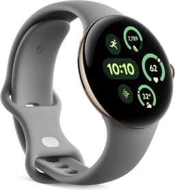 Google Pixel Watch 3 LTE 41mm Aluminium Case Champagne Gold - Hazel Band — thumbnail 3