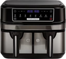 Heteluchtfriteuse - Aifryer - 9 liter XXL - 2 onafhankelijke lades van 4,5 liter - 8 automatische programma's met LED-touchscreen - 2 Kookvakken — thumbnail 1