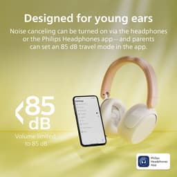 PHILIPS TAK5500AL/00 draadloze over-ear-kinderkoptelefoon - Noice Canceling Pro - veilig want volumebeperking 85dB - Draadloos audio delen - Opvouwbaar - App bestuurbaar/instelbaar — thumbnail 5