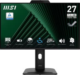 MSI PRO MP272PMG - Full HD IPS Monitor - 120Hz - 27 inch - Webcam - 4 Way Adjustable - Speakers — thumbnail 1