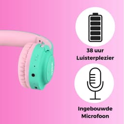 Koptelefoon kinderen met draad - Kinderkoptelefoon - Bedrade hoofdtelefoon - Veilig volume - School - Tablet - Laptop - Reizen - Muziek luisteren — thumbnail 5