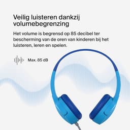 Koptelefoon kinderen met draad - Kinderkoptelefoon - Bedrade hoofdtelefoon - Veilig volume - School - Tablet - Laptop - Reizen - Muziek luisteren — thumbnail 3