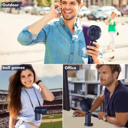 Draagbare Mini Ventilator Met 5 Snelheden - Oplaadbaar, Opvouwbaar, USB Ventilator Voor Kantoor en Buiten — thumbnail 1