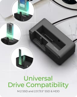 ICY BOX IB-2924MSCL-C31 Kloon- & Docking Station voor 2,5"/3,5" SATA & M.2 NVMe SSD – USB 3.2 Gen 2 Type-C®, tot 10 Gbit/s, one-touch stand-alone kloonfunctie, 3 gelijktijdige schijven, LED-status, plug & play — thumbnail 4