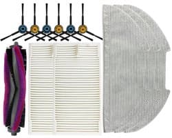 Accessoirekit Vervanging - 12 stuks - geschikt voor Eureka E10s - E20 Plus Robotstofzuiger - onderhoudsset robotstofzuiger - Stofzuigeraccessoires
