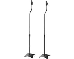 Azomor® Verstelbare vloerstandaard voor luidsprekers met kabelbeheer in zwart