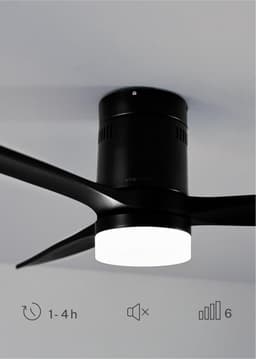Plafondventilator met afstandsbediening en wifi, 132 cm, 40 W, 6 snelheden, 3 lichttemperaturen — thumbnail 3