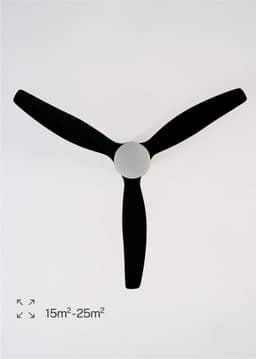 Plafondventilator met afstandsbediening en wifi, 132 cm, 40 W, 6 snelheden, 3 lichttemperaturen — thumbnail 1