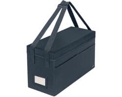 Leitz Stoffen Hot Desking Opbergtas met Deksel - Opvouwbare Opbergbox - 57% Gerecycled - Laptop tot 16'' - Fluweel Grijs