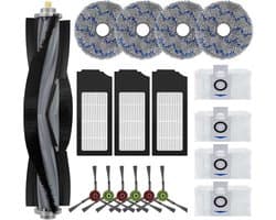 stofzuiger robot Accessoireset - 18stuks - geschikt voor Ecovacs Deebot X1 Omni - X1 Turbo - X1 Plus - T10 - T10 Turbo - Filter - Dweil - Zijborstel - Afzuigrol