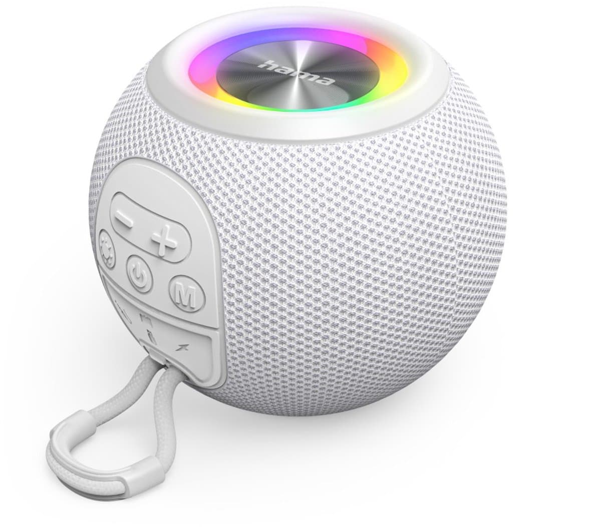 Hama Bluetooth speaker - Ball Shape - 5 Lichtmodi - 5W - Wit — afbeelding 1