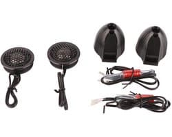 2pcs Stereo Speaker with 2pcs Harness, Audio Speaker Dome Tweeter Stereo Music Speaker for Car Audio System Car Accessory