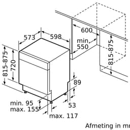 Siemens SN43ES71MS - iQ300 - Vaatwasser - Inbouwvaatwasser - Onderbouw - 60 cm - Energielabel B - varioSpeed Plus je vaat tot wel drie keer zo snel schoon — thumbnail 2