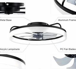 Dimbare Plafondventilator Met Verlichting En Afstandsbediening — thumbnail 3