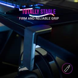 Verstelbare Clip-on Headset Stand met 360º Rotatie - Zwart — thumbnail 3