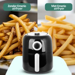Emerio Airfryer - Heteluchtfriteuse - 3.2L - 1450W - Regelbare Thermostaat 80-200ºC - Timer functie 30 min - Cool Touch - Snelle Opwarmfunctie - AF-125770 Zwart — thumbnail 8