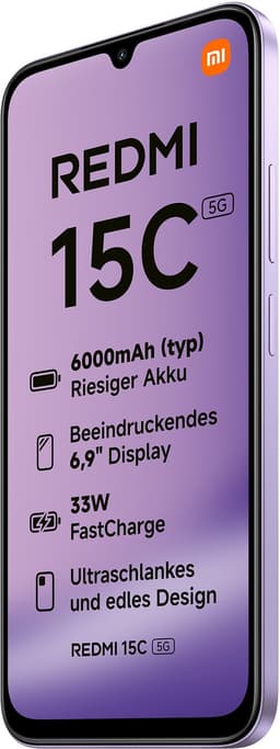 Smartphone-Redmi 15C 5G-4GB+128GB-De Viooltje Van De Schemering — thumbnail 3