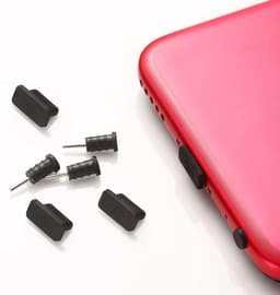 Brenzoos - Stofstoppers voor elektrische telefoonaansluiting - Charmjack voor hoofdtelefoon - 12 paar - Anti-verstopping - Oorkoptelefoon - Zwart — thumbnail 5