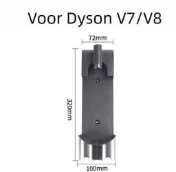Wandbeugel Oplaadstation - Geschikt voor Dyson V7 V8 Draadloze Stofzuiger - Stofzuiger Muur Montagebeugel - Opladen Docking Station - Ophangsysteem — thumbnail 2