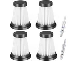 4-delige HEPA Filterset - Geschikt voor Moosoo K12/K12 Pro/K13, Genius Invictus One 1.0/2.0, Foxnovo 13KPA Handstofzuigers