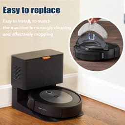 4 Stuks Wasbare Natte Dweilpads geschikt voor iRobot Roomba Combo j7+ en Combo j9 + - Stofzuiger onderhoud en reinigings accessoires — thumbnail 4