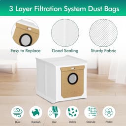 16 stuks Accessoireset - Geschikt voor Eufy L50 /L60 - Onderdelen - voor robotstofzuiger - Vervangingsonderdelen — thumbnail 3