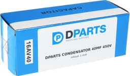Dparts condensator 40 µF - universeel - 450V - universele aanloopcondensator - 40uf — thumbnail 2
