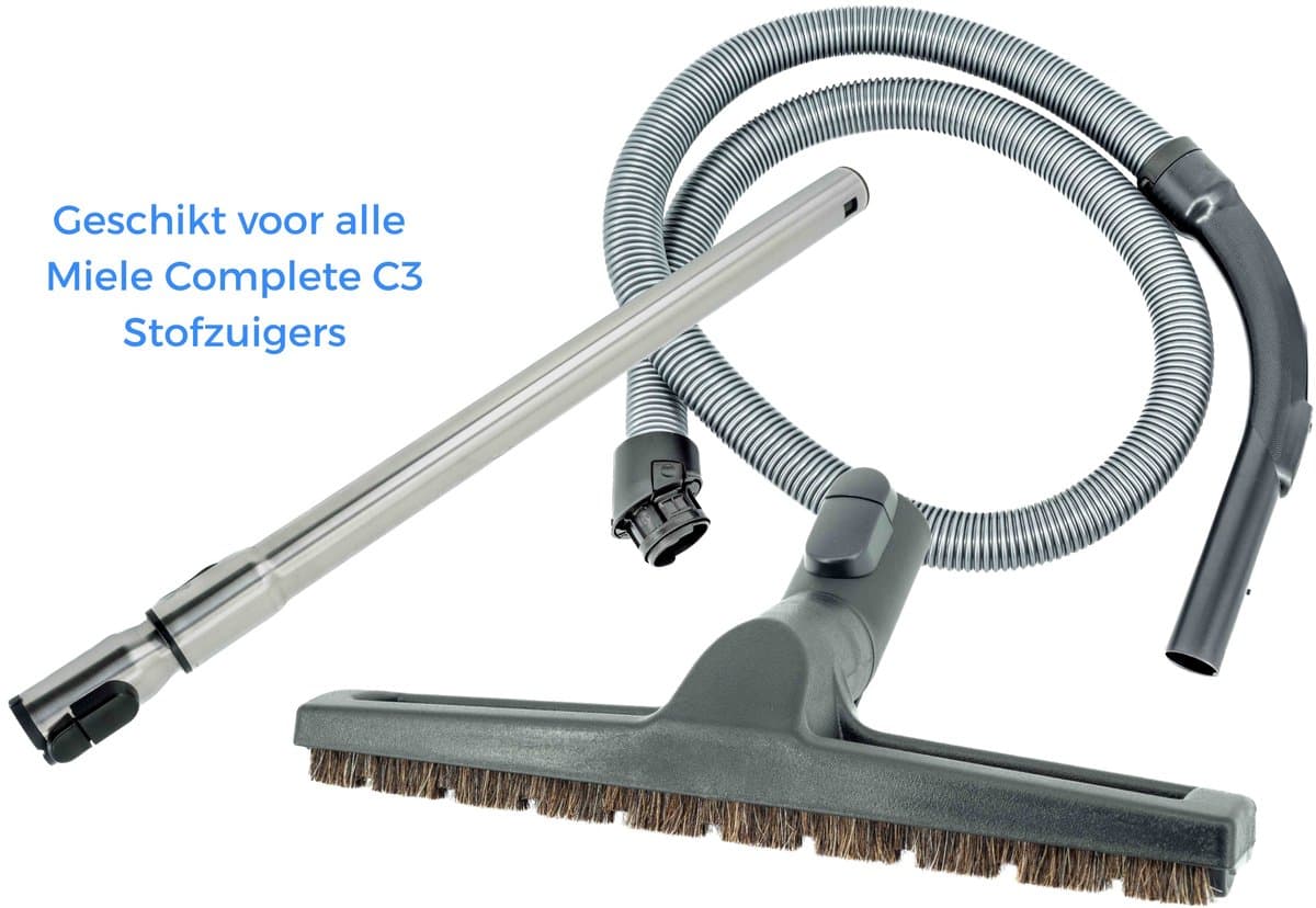 Kleanburg® Geschikt voor Miele Complete C3 - Onderdelen Set – Slang, Telescoopbuis & Parketborstel — afbeelding 1