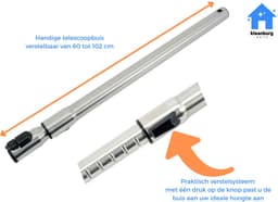 Kleanburg® Geschikt voor Miele Complete C3 - Onderdelen Set – Slang, Telescoopbuis & Parketborstel — thumbnail 3